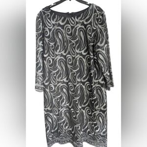 Alex Marie size 16 dress in black and platinum